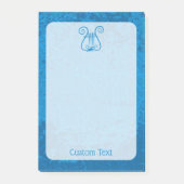 Blauwe Lier Achtergrond Post-it® Notes (Voorkant)
