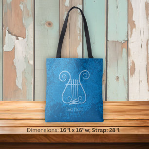 Blauwe Lier Achtergrond Tote Bag