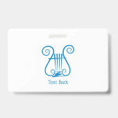 Blauwe Lier Badge (Achterkant)