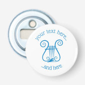 Blauwe Lier Button Flesopener (Voorkant)