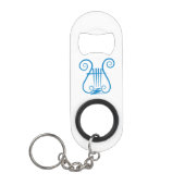 Blauwe Lier Mini Flessenopener (Voorkant)