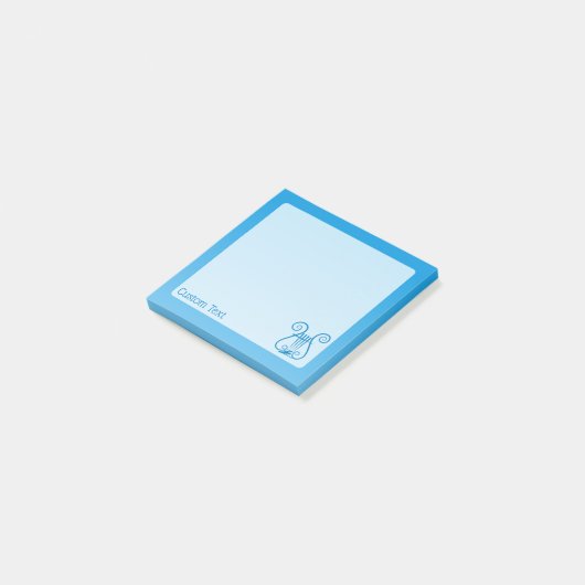 Blauwe Lier Post-it® Notes (Schuin)