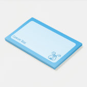 Blauwe Lier Post-it® Notes (Schuin)