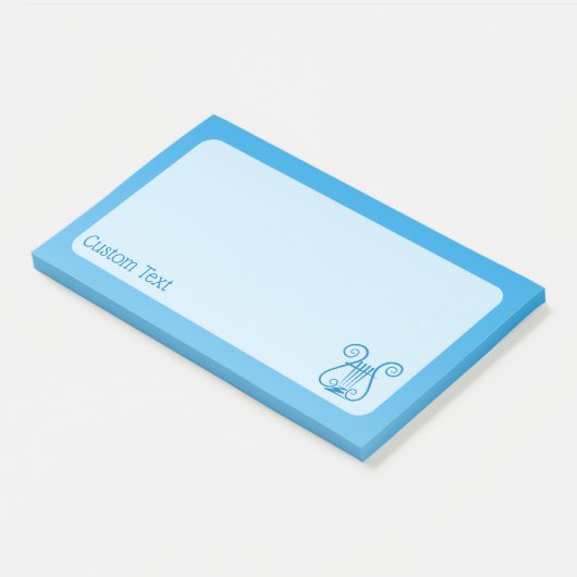 Blauwe Lier Post-it® Notes (Schuin)