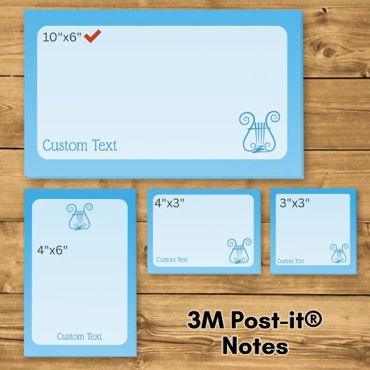 Blauwe Lier Post-it® Notes