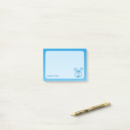 Blauwe Lier Post-it® Notes (Op bureau)