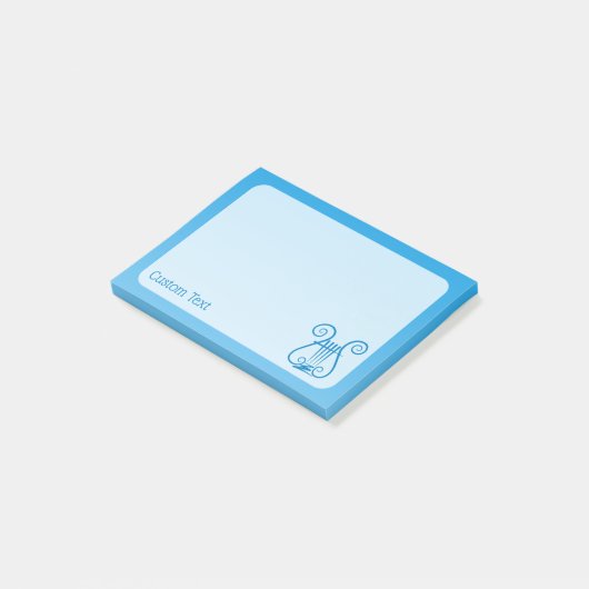 Blauwe Lier Post-it® Notes (Schuin)