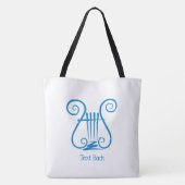 Blauwe Lier Tote Bag (Achterkant)