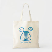 Blauwe Lier Tote Bag (Voorkant)