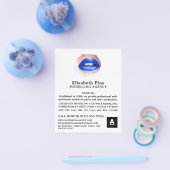 Blauwe liften, modellenbureau, modelagent flyer (Enkel)