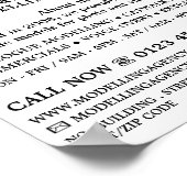 Blauwe liften, modellenbureau, modelagent poster (Hoek)