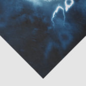 Blauwe Lightning Pompoen Tissue Papier (Detail)