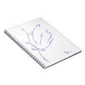 Blauwe lijn 2 notitieboek (Rechterzijde)