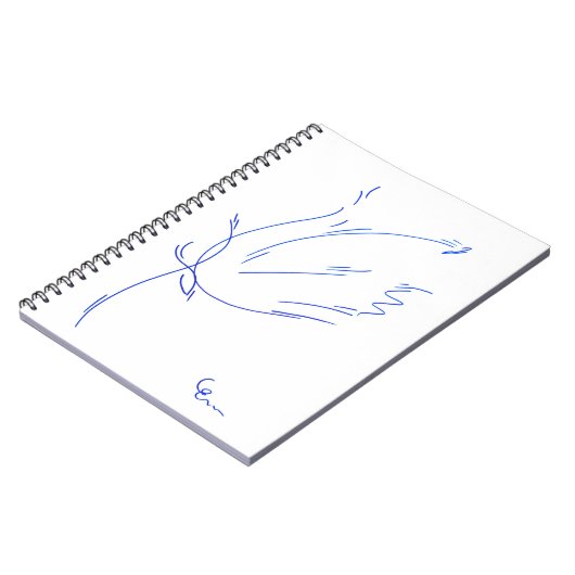 Blauwe lijn 2 notitieboek (Linkerzijde)