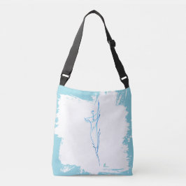 Blauwe lijn 3 crossbody tas