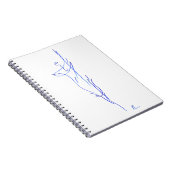 Blauwe lijn 3 notitieboek (Rechterzijde)