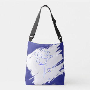 Blauwe lijn 4 crossbody tas