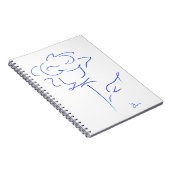 Blauwe lijn 4 notitieboek (Rechterzijde)
