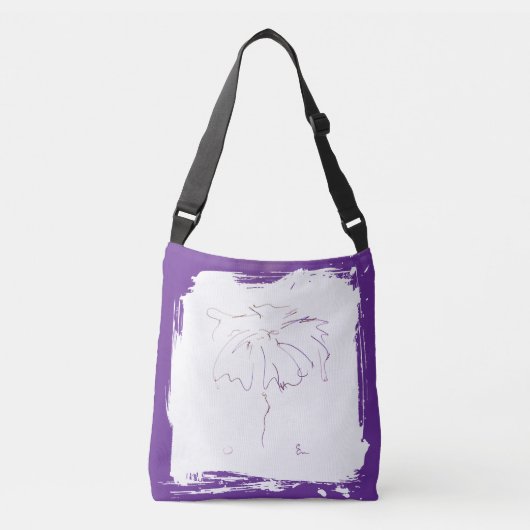 Blauwe lijn 5 crossbody tas (Voorkant)
