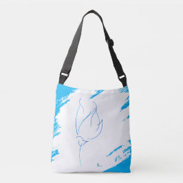 Blauwe lijn 6 crossbody tas