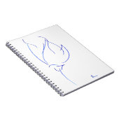 Blauwe lijn 6 notitieboek (Rechterzijde)