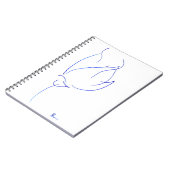 Blauwe lijn 6 notitieboek (Linkerzijde)