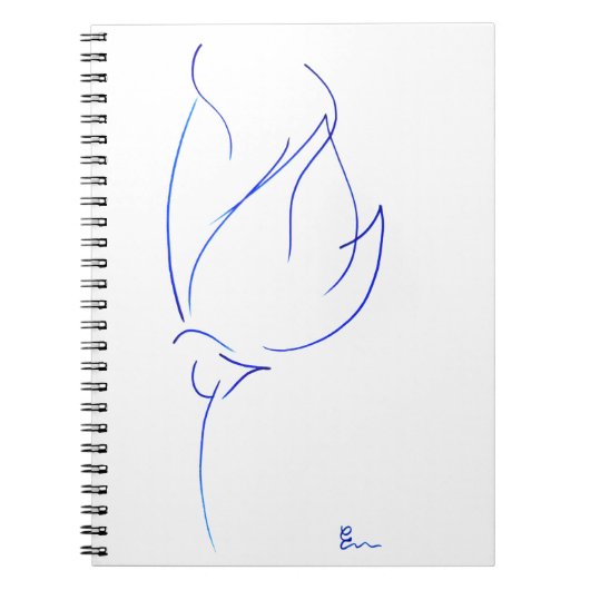 Blauwe lijn 6 notitieboek (Voorkant)