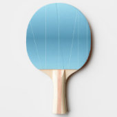 Blauwe lijn afdruk tafeltennisbatje (Achterkant)