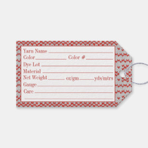 BLAUWE LIJN BREI 3.5x2 Garenetiketjes Cadeaulabel
