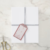BLAUWE LIJN BREI 3.5x2 Garenetiketjes Cadeaulabel (Met Touw)