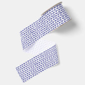 BLAUWE LIJN BREISEL 7,62 cm breed grosgrain lint (Achterkant)