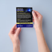 Blauwe lijn en Siren, aanwerving politiefunctionar Flyer (Hand)