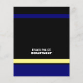 Blauwe lijn en Siren, aanwerving politiefunctionar Flyer (Achterkant)