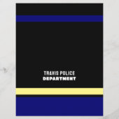 Blauwe lijn en Siren, aanwerving politiefunctionar Flyer (Achterkant)