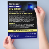 Blauwe lijn en Siren, aanwerving politiefunctionar Flyer (Hand)