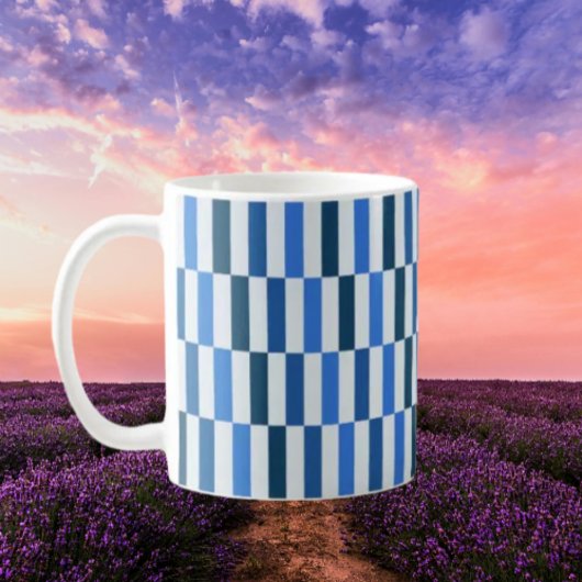 Blauwe Lijn Flow Klassieke Mok
