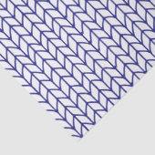 BLAUWE LIJN GEBREID tissuepapier (Detail)