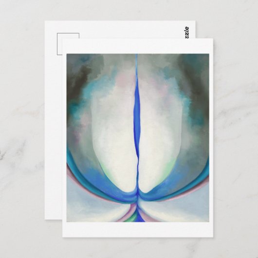 Blauwe lijn | Georgia O'Keeffe | Briefkaart (Voorkant / Achterkant)