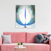 Blauwe lijn | Georgia O'Keeffe | Canvas Afdruk (Insitu (Woonkamer))