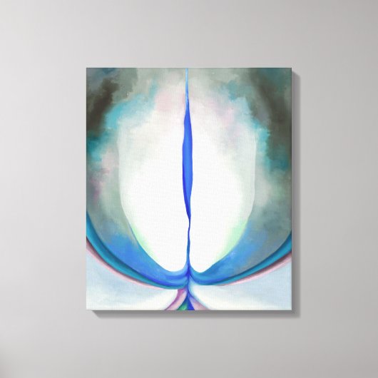Blauwe lijn | Georgia O'Keeffe | Canvas Afdruk (Voorkant)