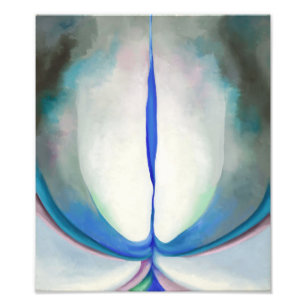 Blauwe lijn Georgia O'Keeffe Foto Afdruk