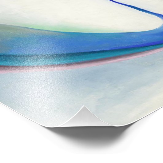 Blauwe lijn | Georgia O'Keeffe | Foto Afdruk (Hoek)