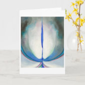 Blauwe lijn | Georgia O'Keeffe | Kaart (Gele Bloem)