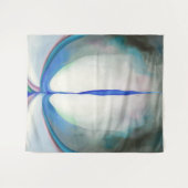 Blauwe lijn | Georgia O'Keeffe | Wandkleed (Voorkant (horizontaal))