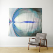 Blauwe lijn | Georgia O'Keeffe | Wandkleed (In Situ (horizontaal))