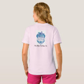 Blauwe lijn Kinder T-shirt (Achterkant volledig)