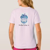 Blauwe lijn Kinder T-shirt (Achterkant)