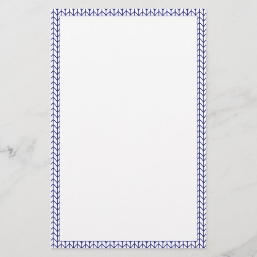 BLAUWE LIJN KNIT 5.5x8.5 Zakelijk briefpapier (Achterkant)