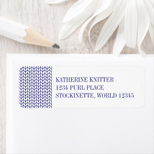 BLAUWE LIJN KNIT Retouradreslabels Etiket (Insitu)