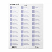 BLAUWE LIJN KNIT Retouradreslabels Etiket (Full Sheet)